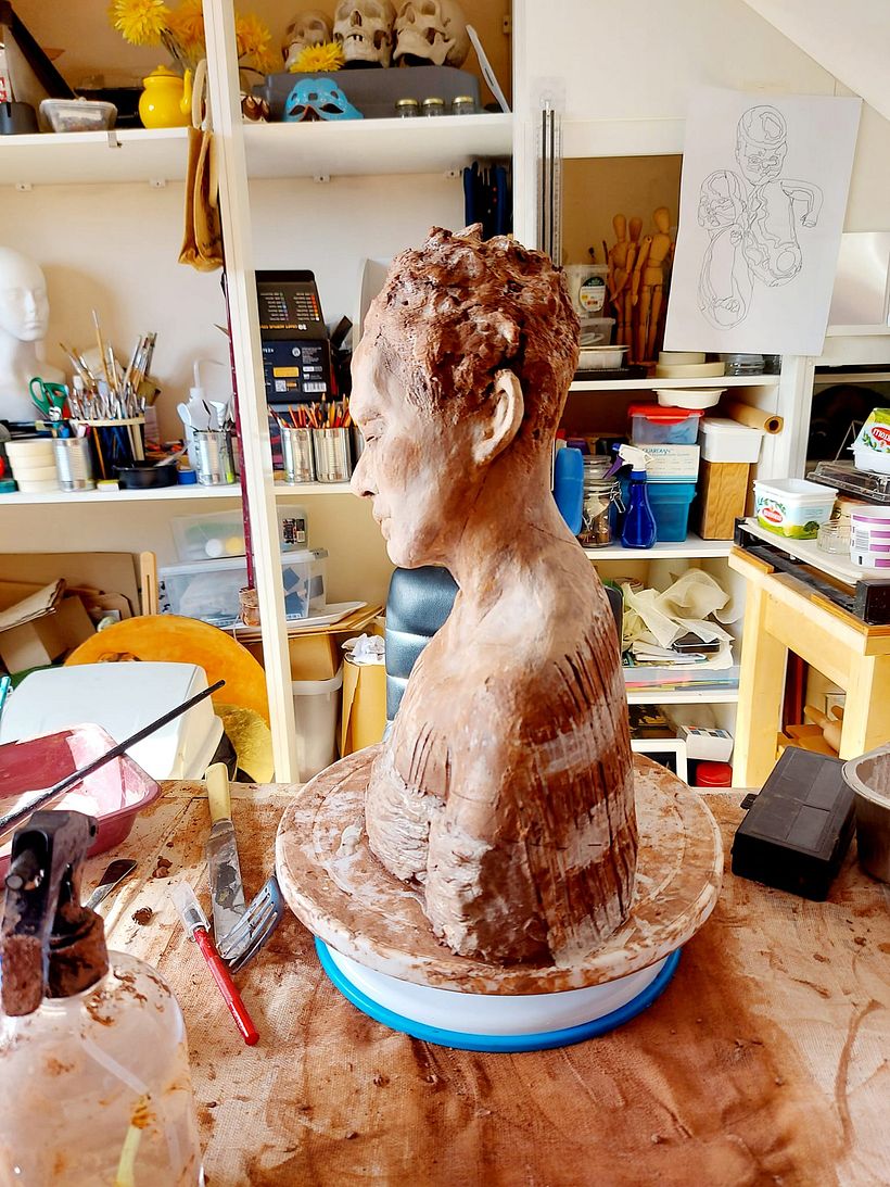 My project for course: Introduction to Clay Figurative Sculpture 4