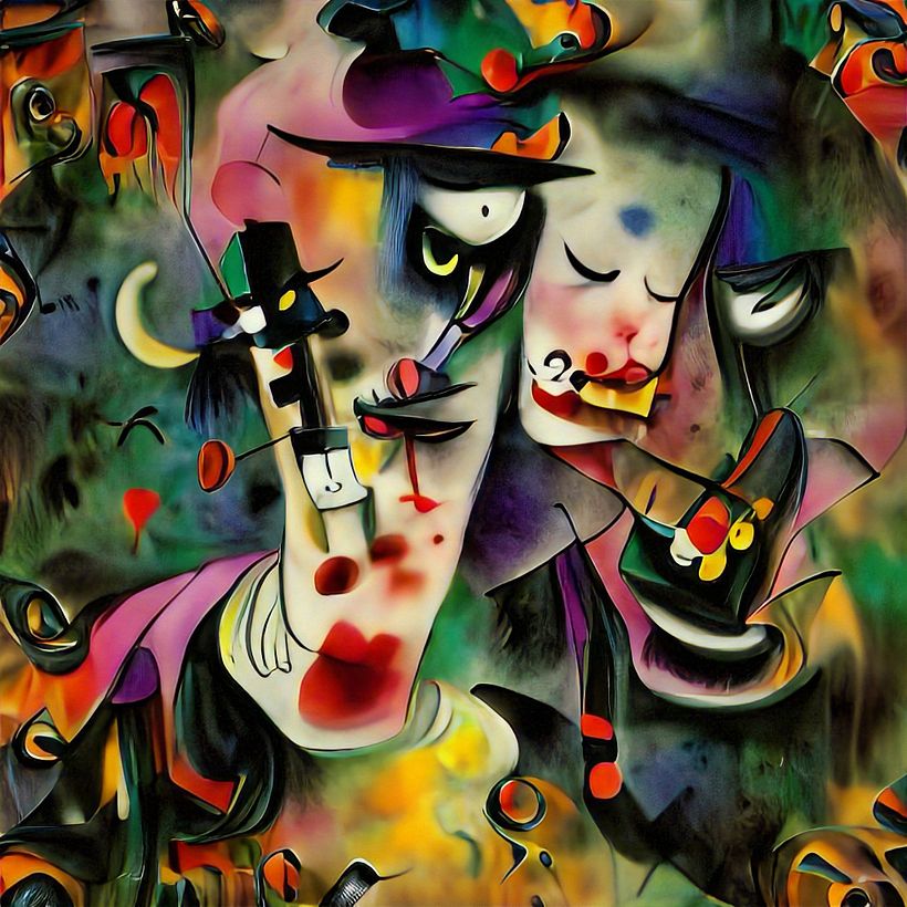 Pieza pictórica generada por la Inteligencia Artificial, Botto.