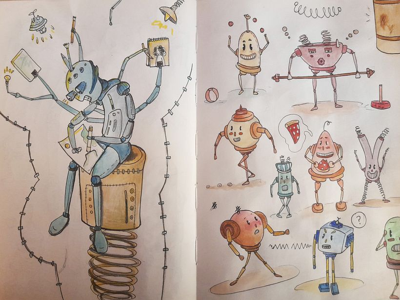La mia macchina dei disegni e altri robot.