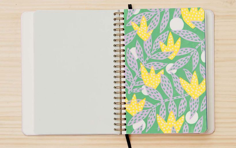 One of Polina's sketchbooks from Mossery.