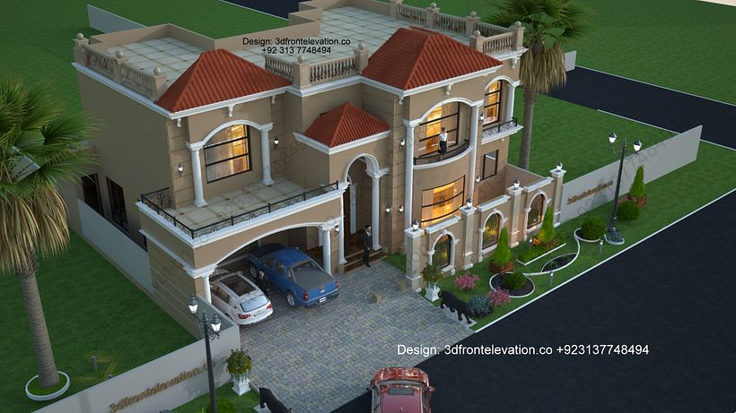Beautiful Spanish Bungalow Design in Capital Smart City Islamabad