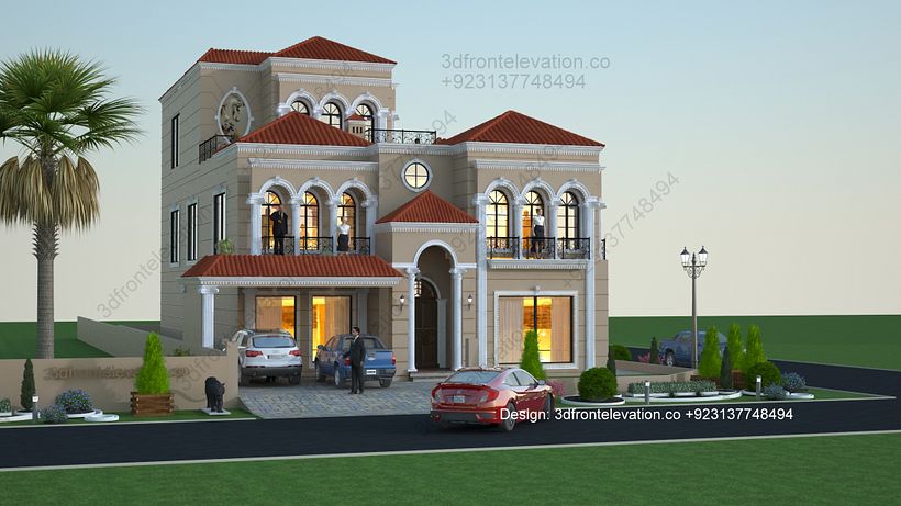 Kanal Spanish Bungalow Design in Capital Smart City Islamabad