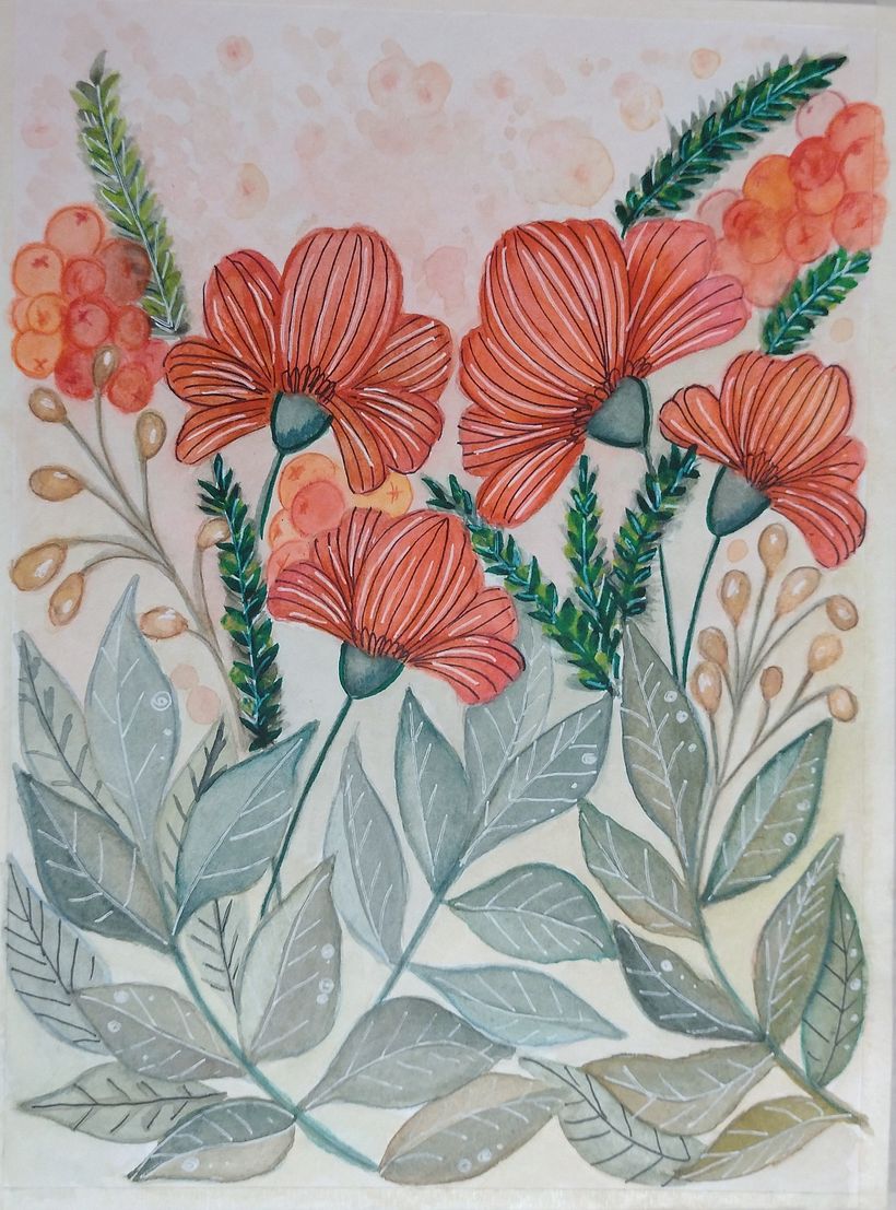 Mi Proyecto del curso: Acuarela floral: conecta con la naturaleza 2