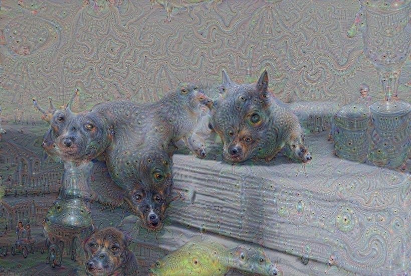 Pieza de Alex Mordvintsev con el uso del software Google DeepDream.