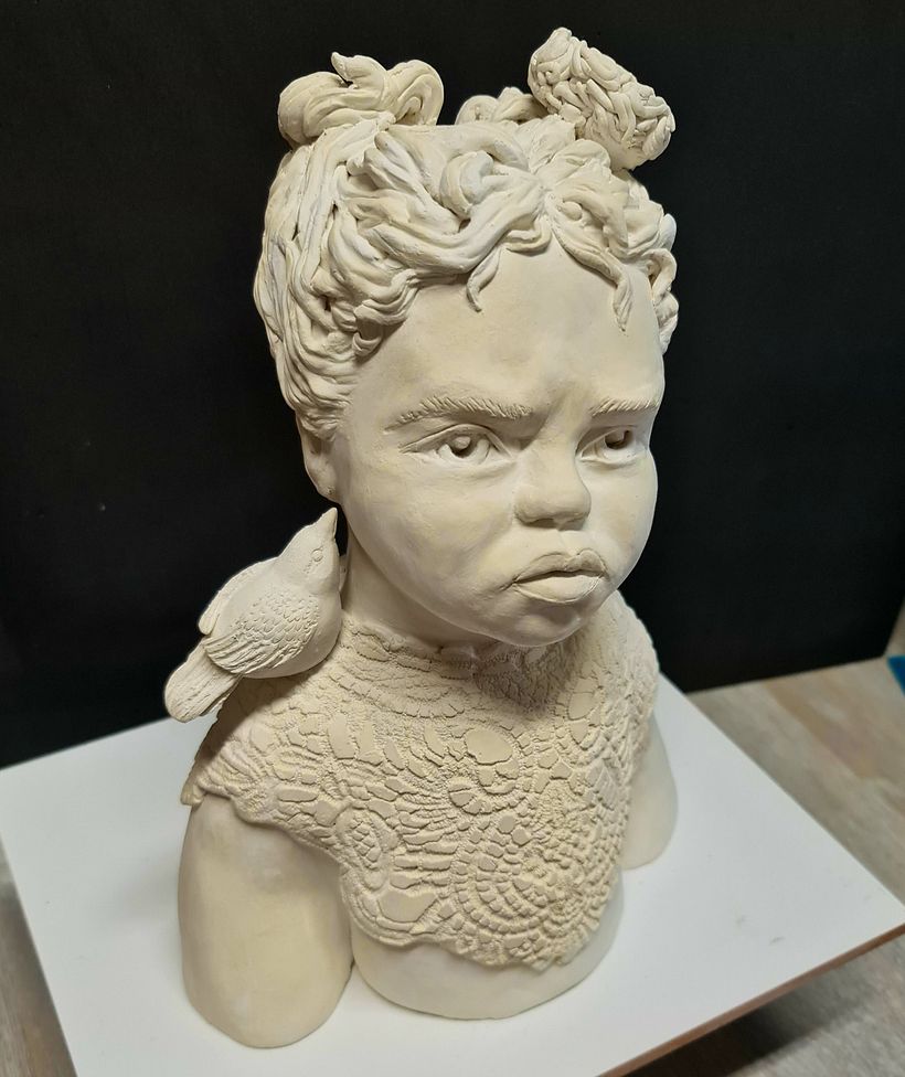 My project in Introduction to Clay Figurative Sculpture course (But WHY??) 2