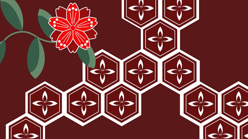 Japanese Pattern Inspired Animated Design 2