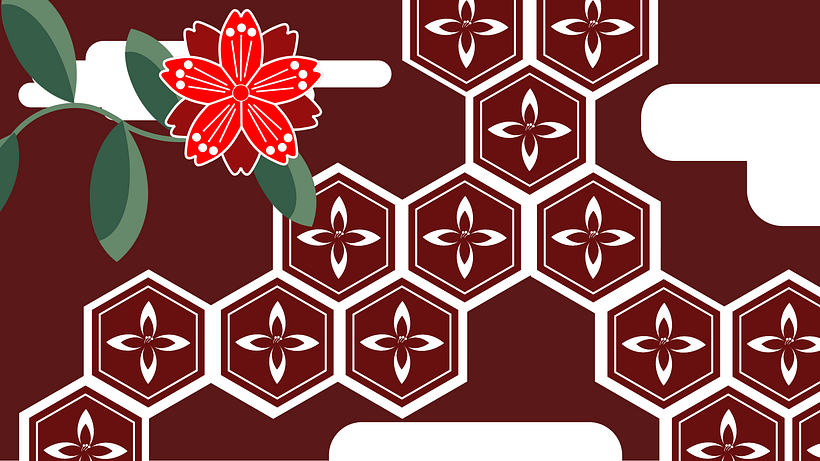 Japanese Pattern Inspired Animated Design 4