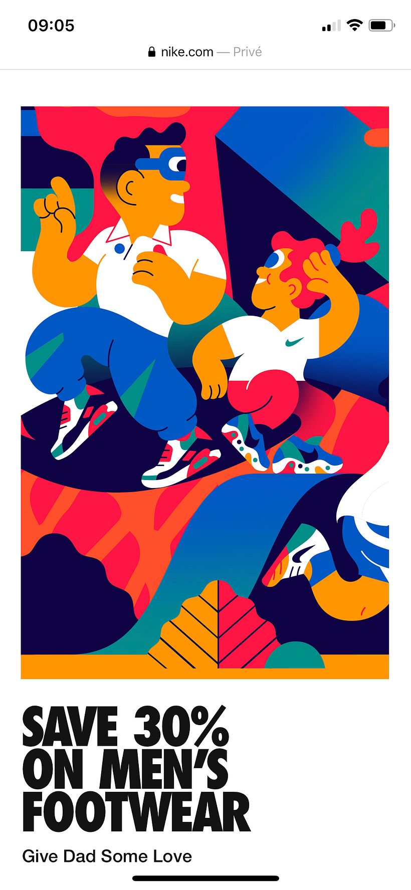 Nike Fathersday - Ilustrație tradițională