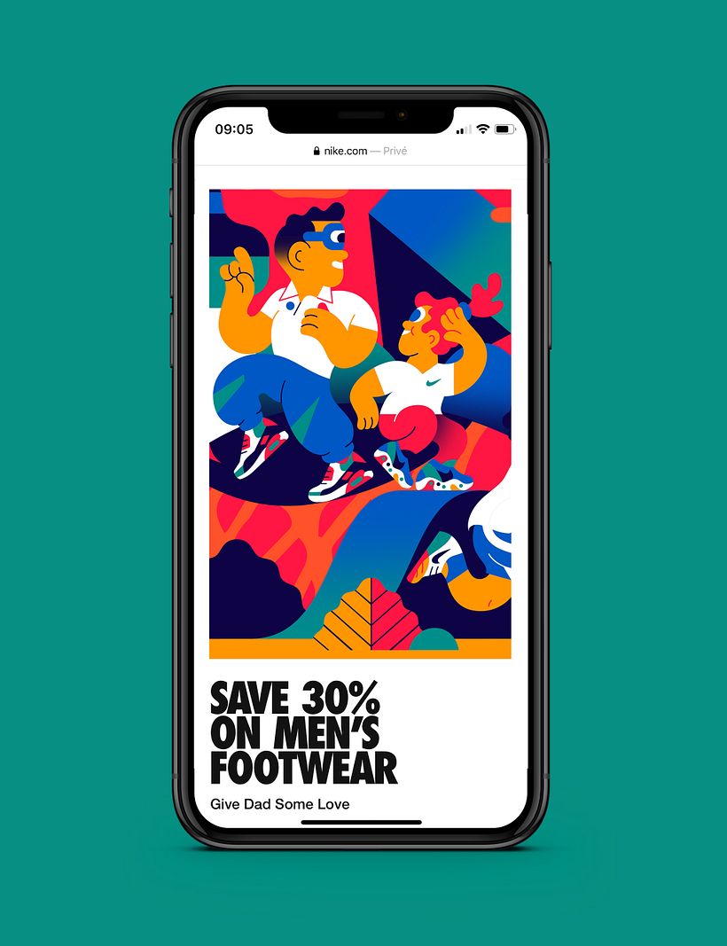 Nike Fathersday - Ilustrație tradițională
