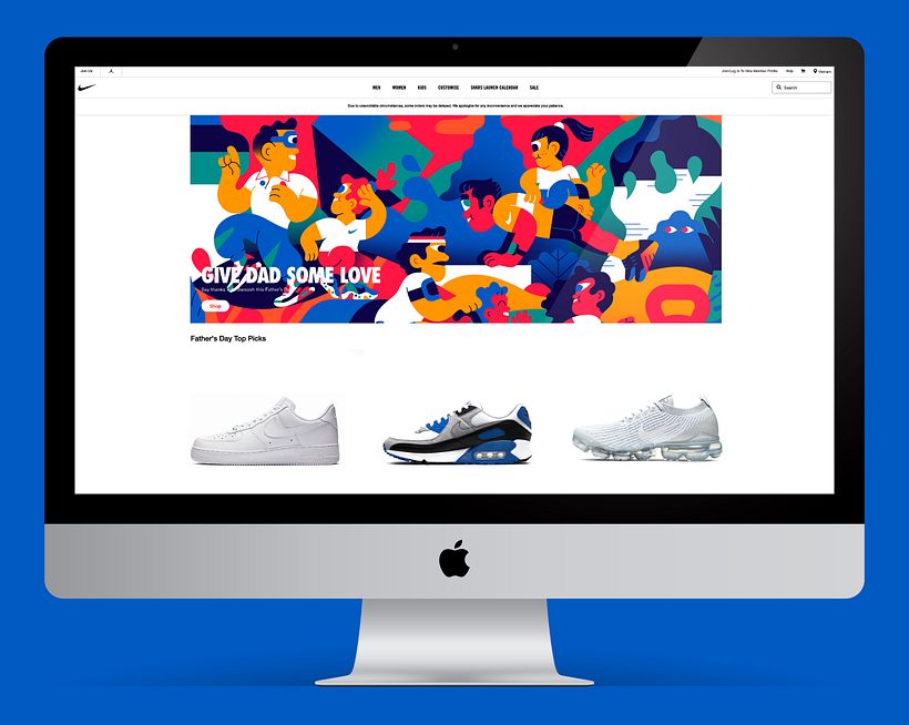 Nike Fathersday - Ilustrație tradițională