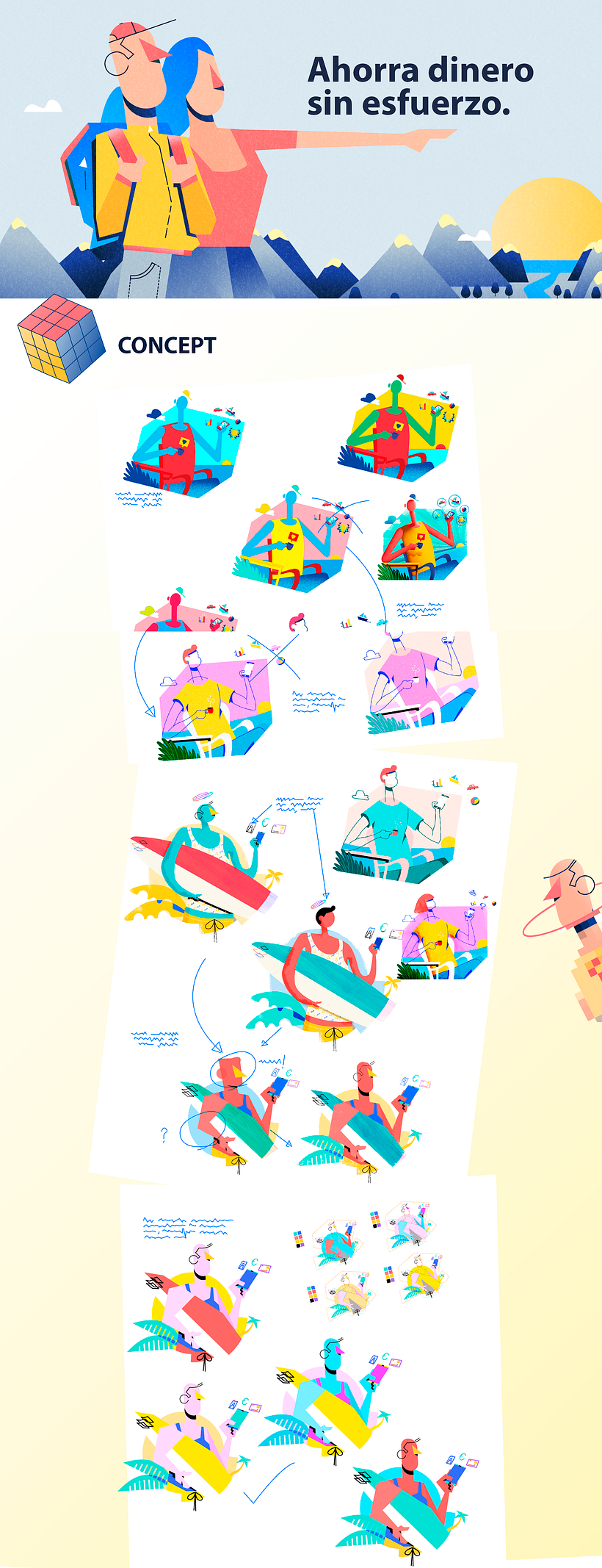 InnoCells / Banco Sabadell – Jido - Ilustrasi tradisional