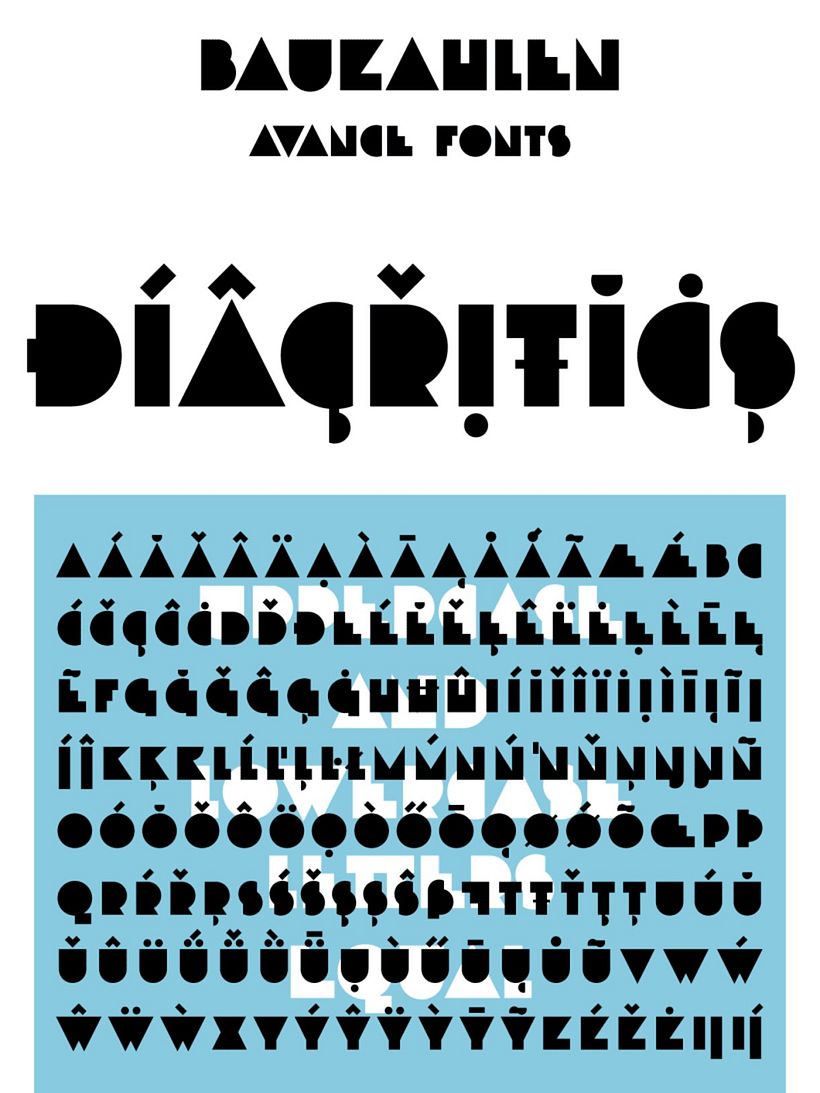Bauzahlen Font, par Miguel Ángel Hernández