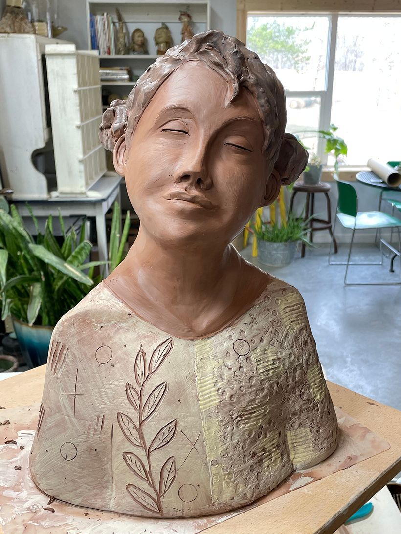 My project for course: Introduction to Clay Figurative Sculpture 3