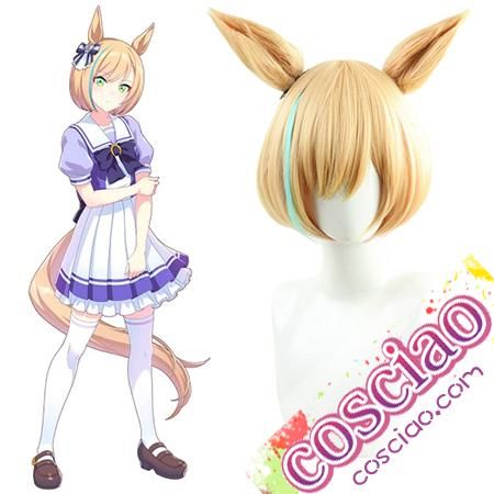 ウマ娘 耐熱 かつら ゴールドシチー メジロブライト リトルココン コスプレウィッグ 2