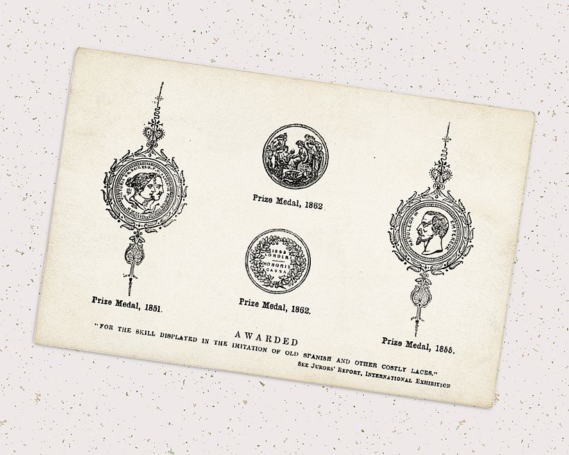 Algunos de los numerosos premios que ganó Eleonore Riego de la Branchardière. 