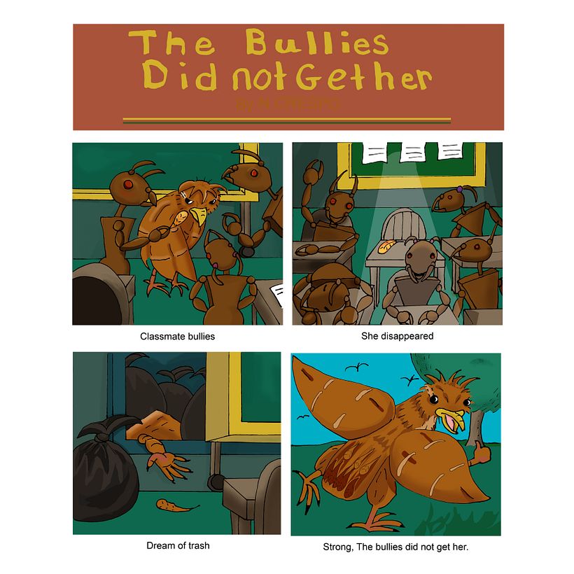 I stuck with a nature color palette, since the characters are animal based.