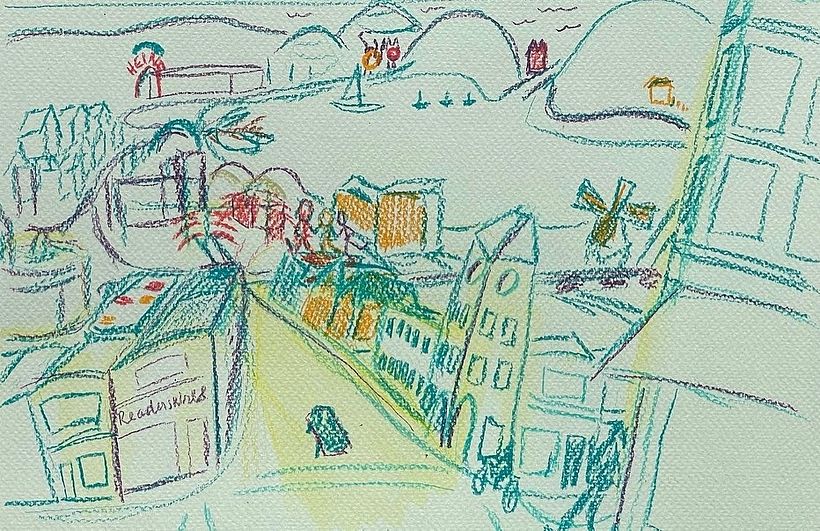 Practice sketch for perspective