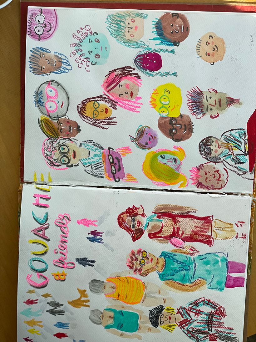 Gouache and friends🥳 Fun!