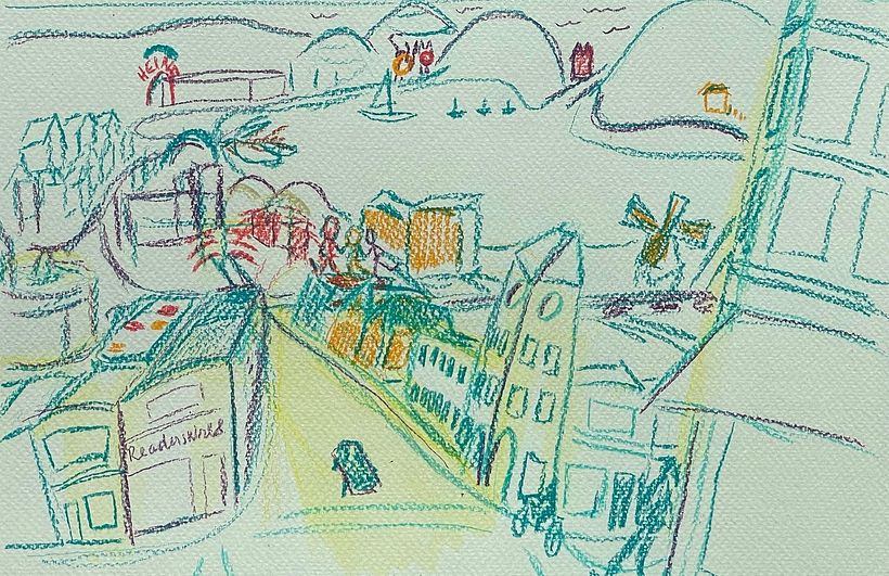 Practice sketch for panorama - perspective