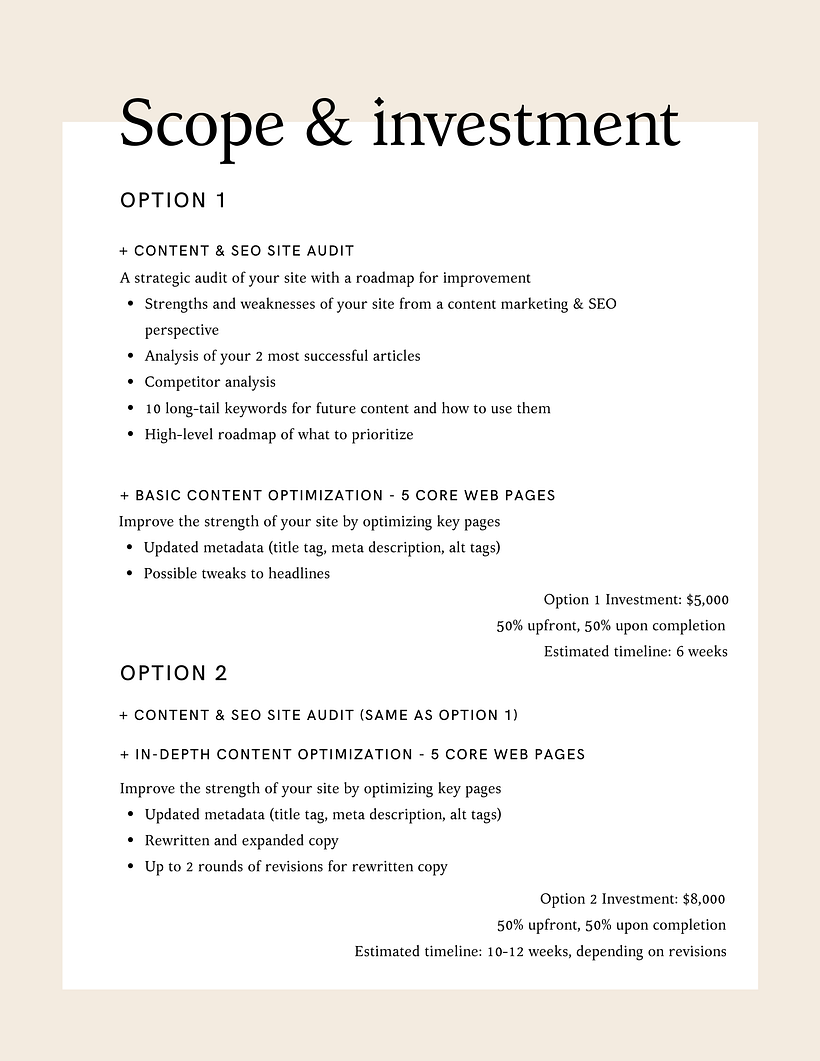 My project for course: Writing a Winning Proposal: Land Your Dream Clients 8