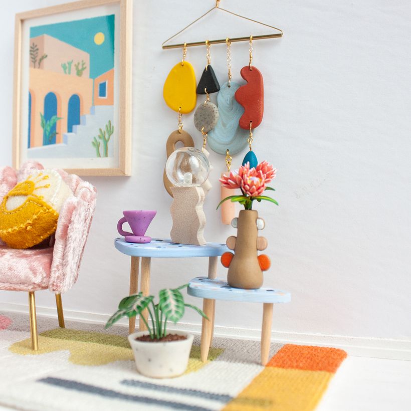 I love the post modern movement so I try to incorporate that every now and then into my miniature scenes.