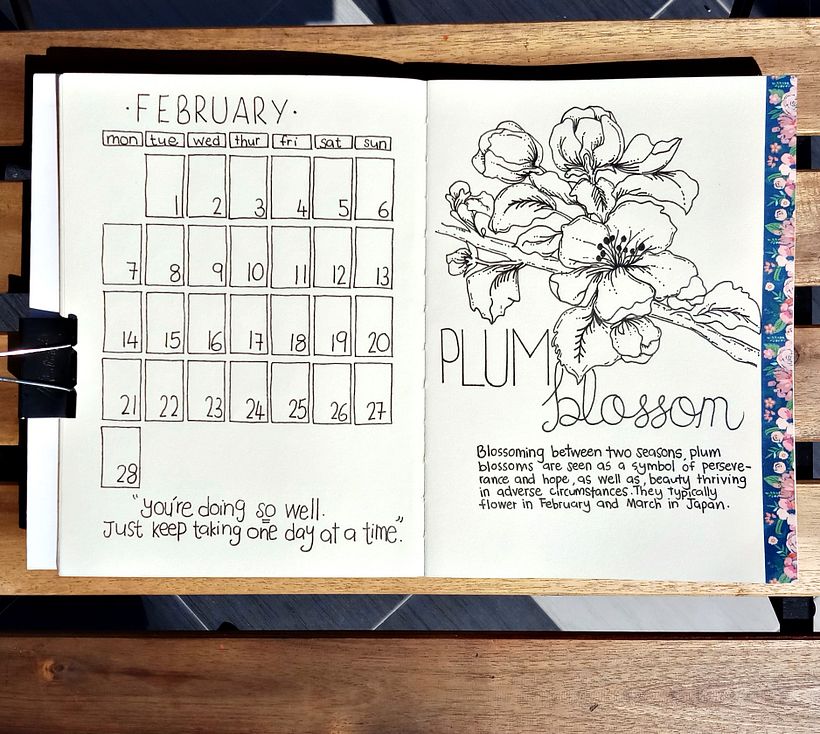 Unit 3: Another monthly log with another botanical illustration