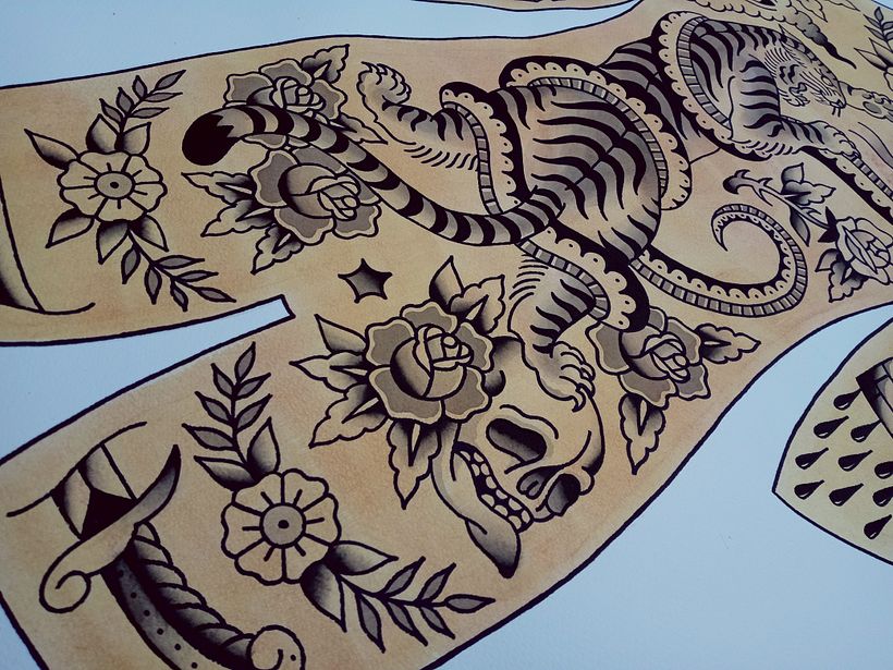 Exposición colectiva TrapHouse - Tinta y acuarela sobre papel - Ilustración tradicional