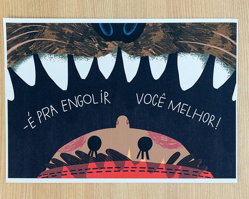 Exemplo de ilustração para um livro ilustrado criado por Guilherme Karsten