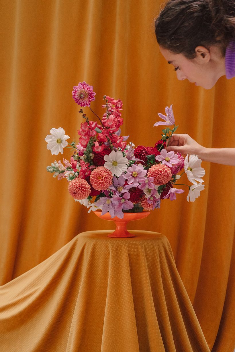 Set floral reálisé par Justine Beaussart. 