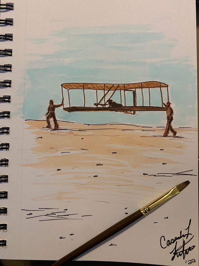 Inktober - "FLIGHT" - #mattiasadolfssonxdomestika