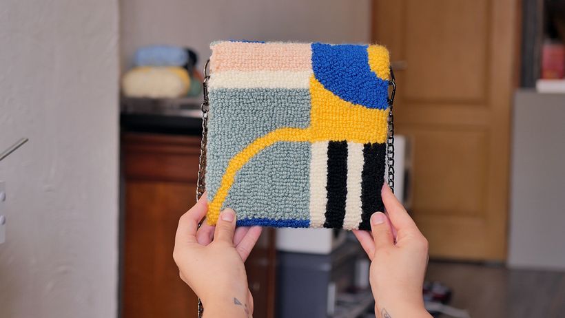 Mi Proyecto del curso: Técnicas de punch needle para accesorios personalizados 7