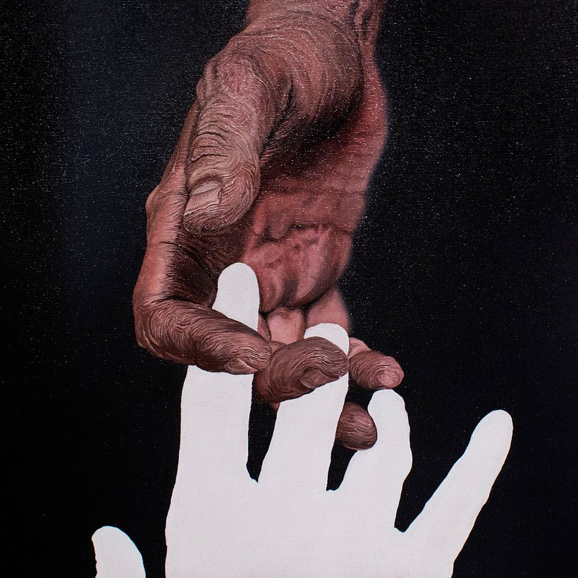 Ámago, 40x40cm, Óleo sobre tela, 2018
