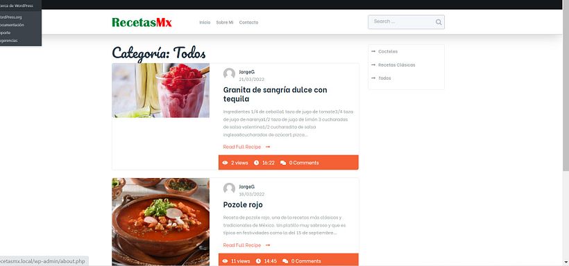Mi Proyecto del curso: Creación de una web profesional con WordPress 6