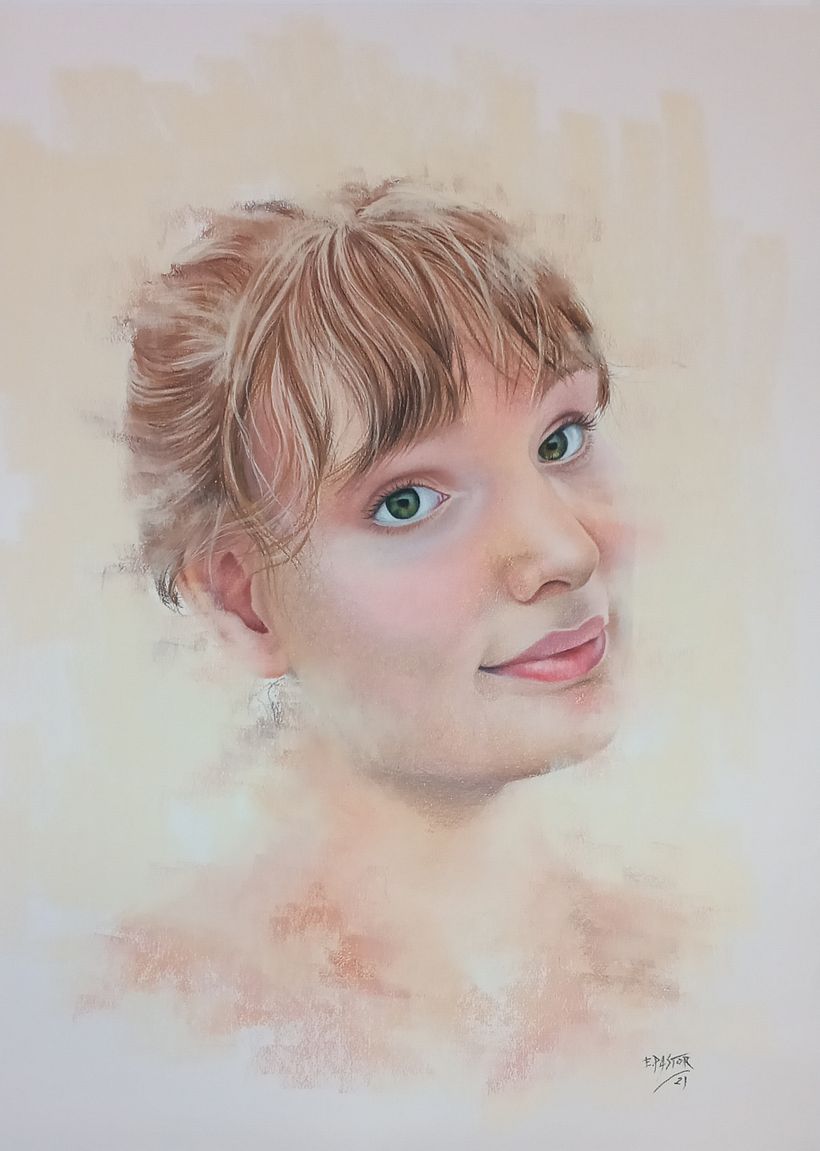 RETRATO CHICA - Geleneksel illüstrasyon
