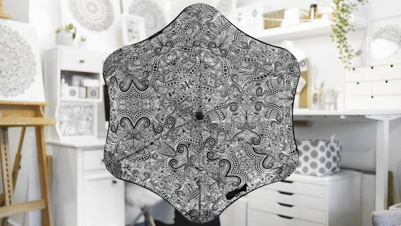 Lizzie Snow's mandala artwork appears across a variety of scales and mediums.