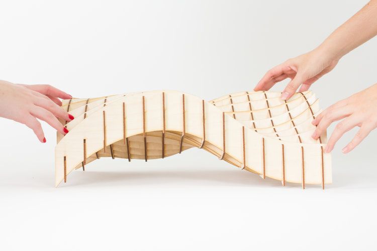 Hokusai Wave made with Grasshopper 3D 3