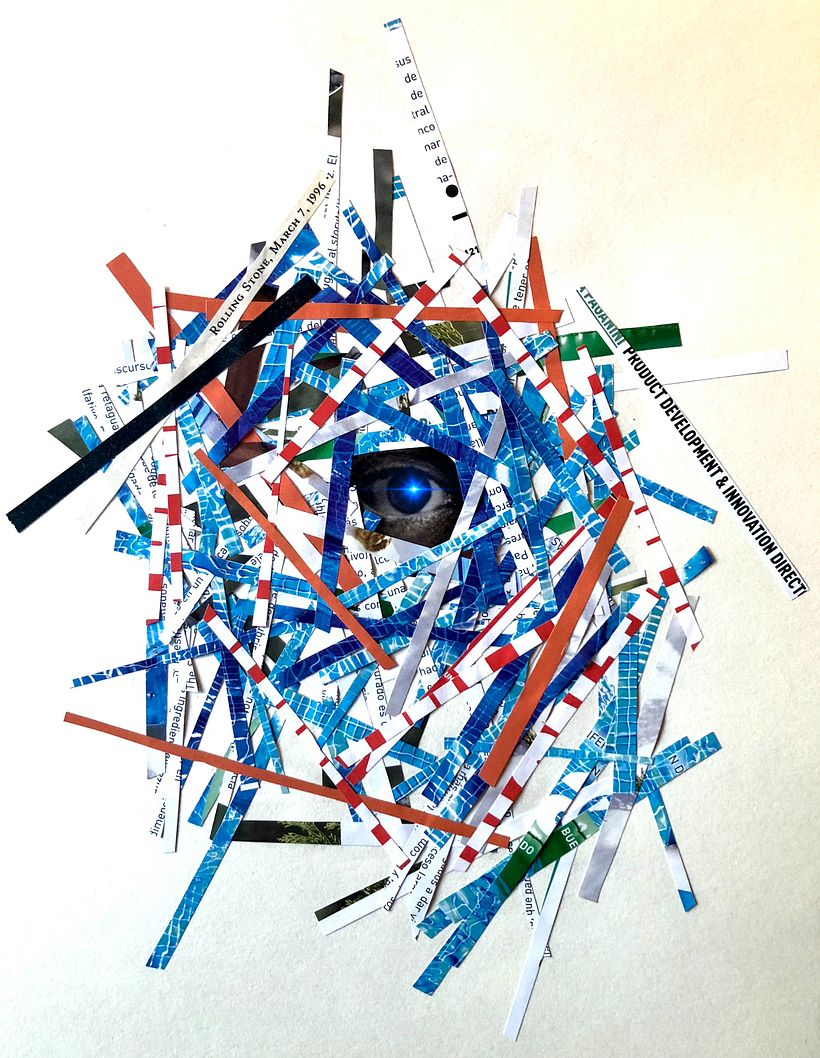 Title: Eye (Collage & mixmedia on paper)