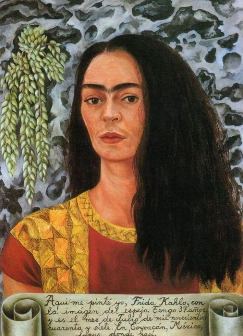 Selbstporträt von Frida Kahlo.