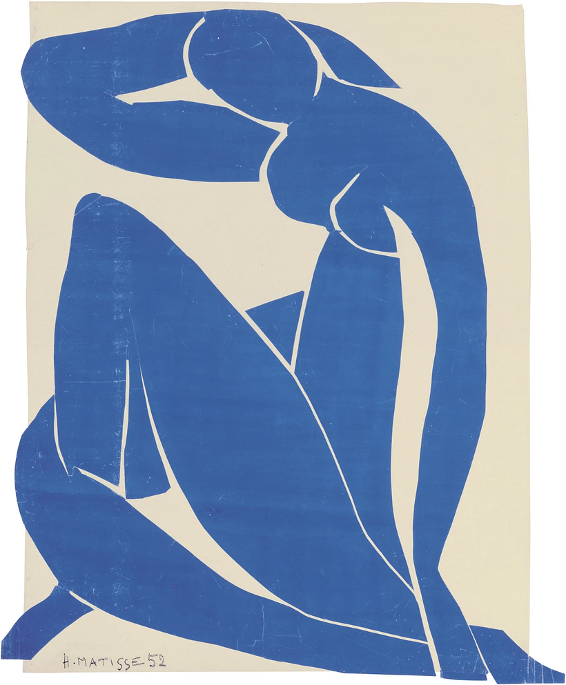 Blaue Akte", eines der Werke von Matisse.