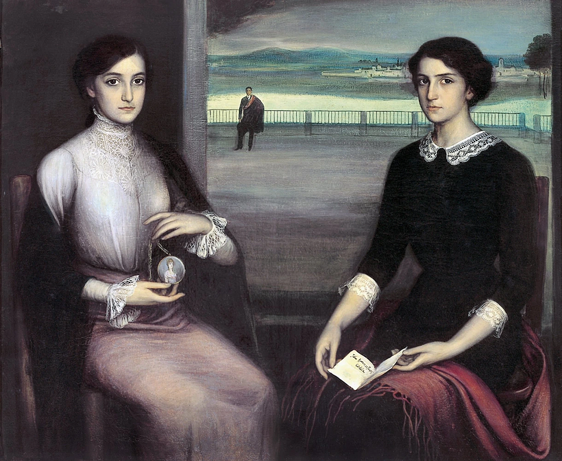 Ángeles y Fuensanta", ein Werk von Julio Romero de Torres (1909).