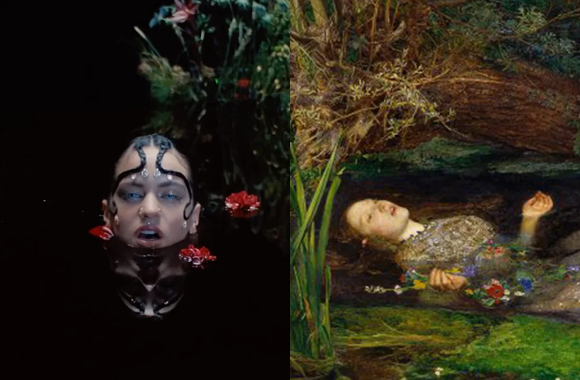 Rosalia als Ophelia von Millais.