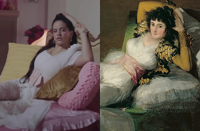 Rosalía und La maja vestida.