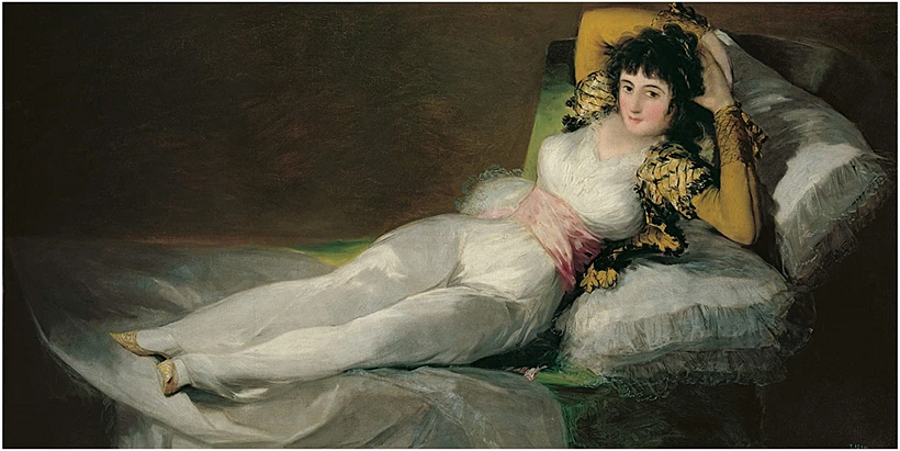 La maja vestida, eines der berühmtesten Werke von Francisco Goya.