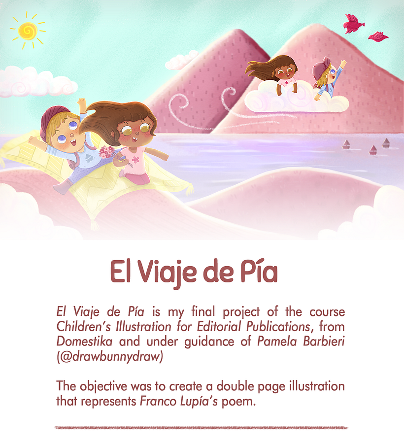 El Viaje de Pía (Projeto Final Ilustração infantil para publicações editoriais) 1
