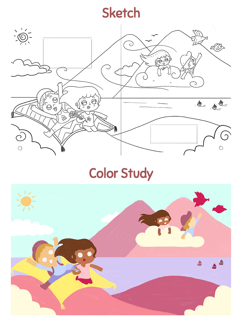 El Viaje de Pía (Projeto Final Ilustração infantil para publicações editoriais) 2