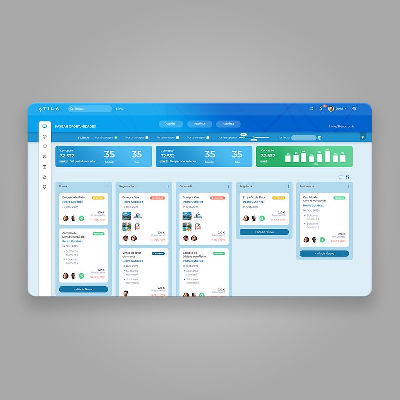 Diseño UX / UI Software CRM Atila 3