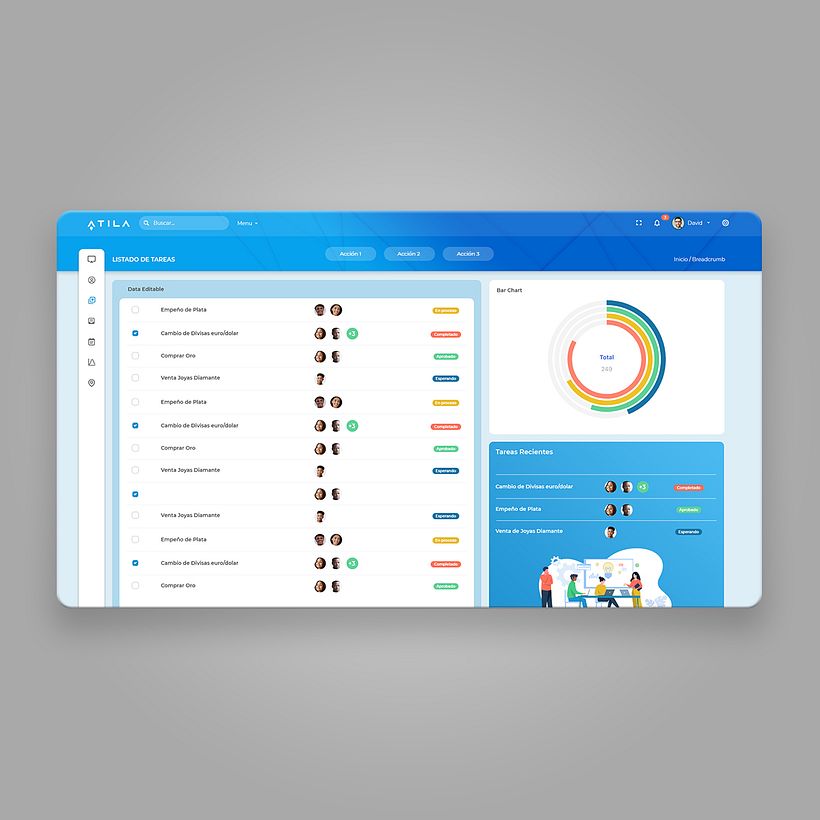 Diseño UX / UI Software CRM Atila 5
