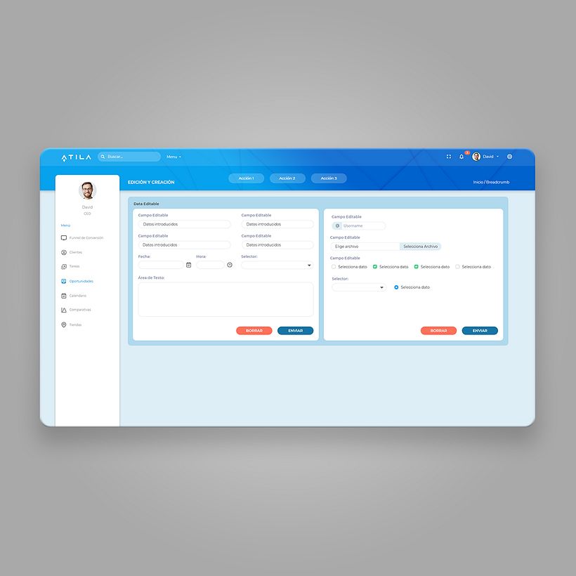 Diseño UX / UI Software CRM Atila 7