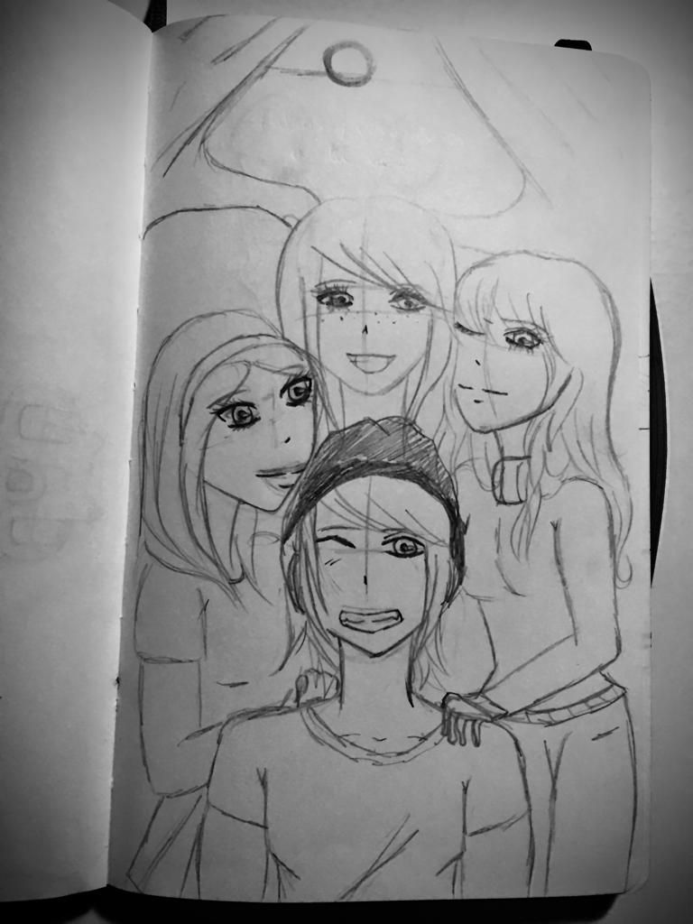 5. Falsos & Verdaderos a la vez: Escrito con tinta invisible arriba. Mis amigos de infancia antes de romper nuestro vínculo..