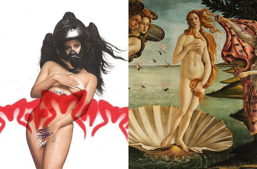 Rosalía, 'O Nascimento de Vênus' de Botticelli e Prince